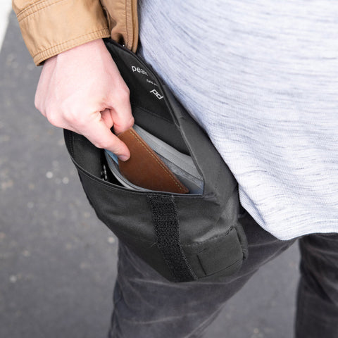 waist carry black field pouch